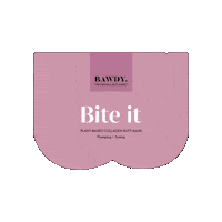 Pink Bite It Sticker by Bawdy Beauty