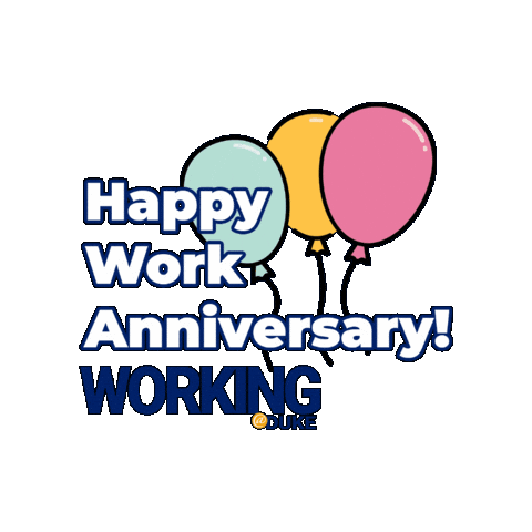 WorkingatDuke work anniversary workanniversary duke faculty workingduke Sticker