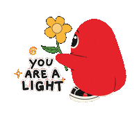 SupergaSingapore flower light motivational inspirational Sticker