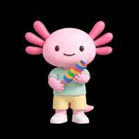 Pink Axolotl GIF by Hello Axel