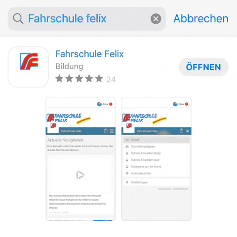 fahrschulefelix app felix fahrschule fahrschulefelix GIF