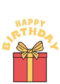 Happy Birthday Cat Sticker