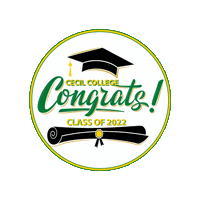 Class Of 2022 Sticker by Cecil College