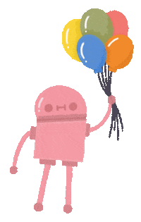 bomo_shortlegs happy robot bomo 小短腿 Sticker