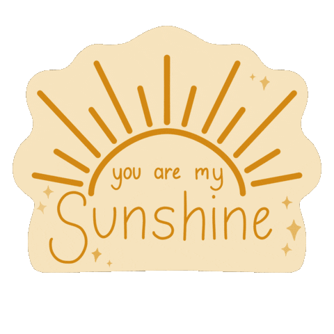 You Are My Sunshine Summer Sticker