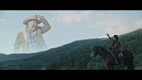 Screaming Cowboy Howdy Pardner GIF by Jason Clarke