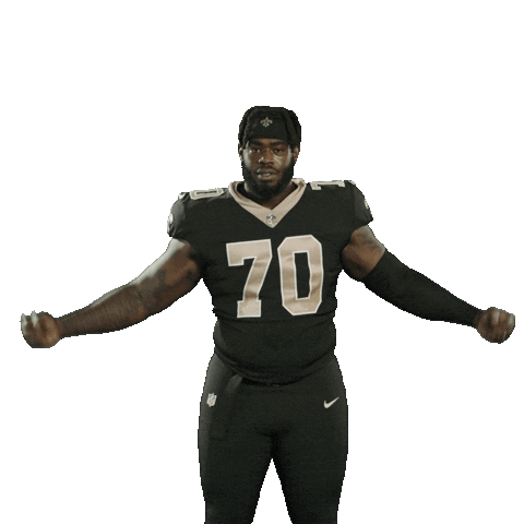 Football Sport Sticker by New Orleans Saints