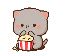 Cat Eating Sticker