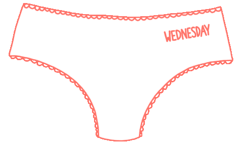 Wednesday Panties Sticker by Waltermedia