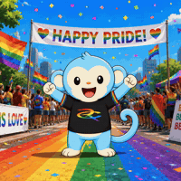 Pride Monkey GIF by Respective