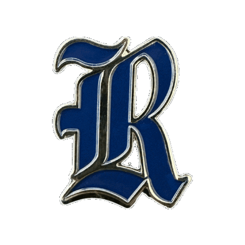 pinnedpins university r rice pin Sticker