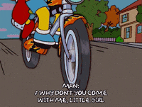 pedaling bart simpson GIF