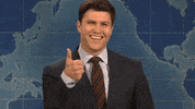 Colin Jost Thumbs Up GIF by Saturday Night Live