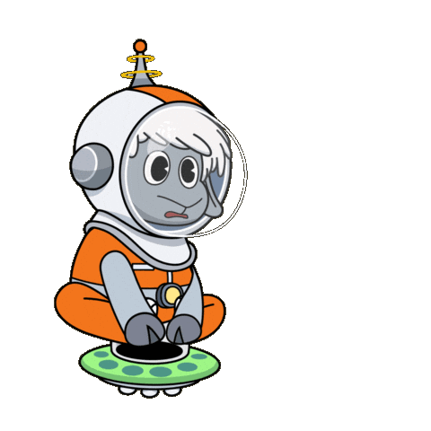 To The Moon Waiting Sticker by The Sad Times