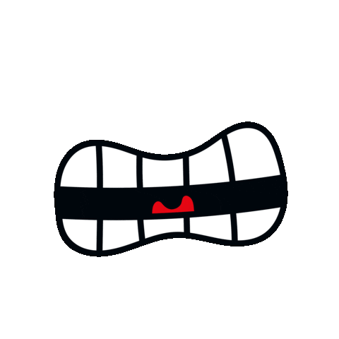 Scream Teeth Sticker by Yadgeto