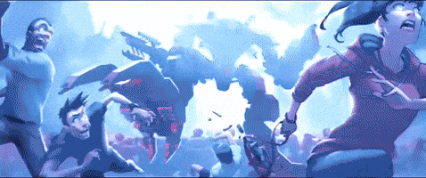 Small group of heroes