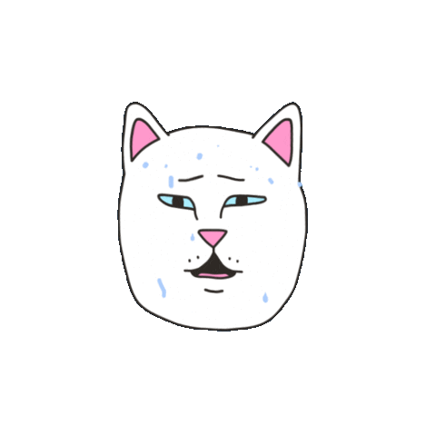 RIPNDIP_CAT giphyupload sad nope crying Sticker