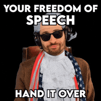 Stop Talking Freedom Of Speech GIF