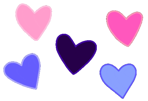 Love Is Love Hearts Sticker by Rainbow Brains