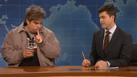 be quiet bobby moynihan GIF by Saturday Night Live