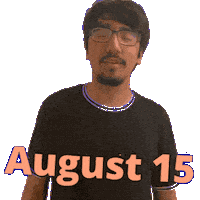 15 August Sticker