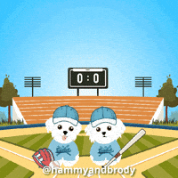 Dog Baseball GIF by HammyandBrody