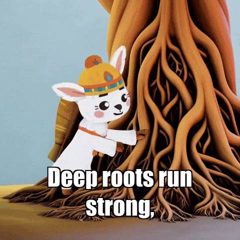 Wisdom Roots GIF by Llamaozi