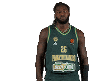 Mathias Lessort Pao Sticker by Panathinaikos BC