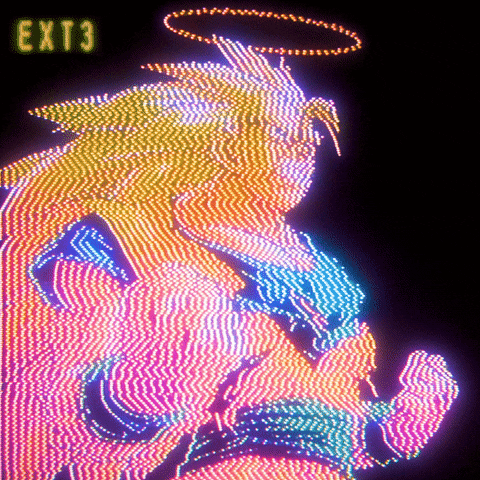 Polygon1993 art anime glitch 90s GIF