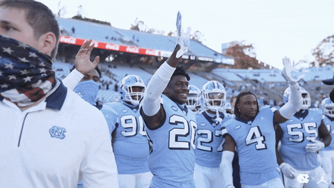 Tar Heels Goodbye GIF by Carolina Football