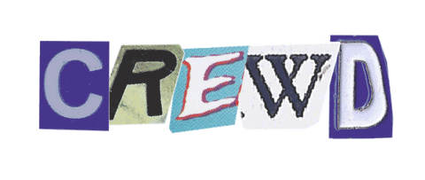 wearecrewd giphyupload vintage letters crewd Sticker
