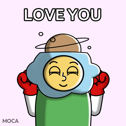 Love You Hearts GIF by Moca Network