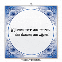Wijsheid Spreuk GIF by Tegelspreuken.nl