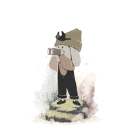 Bird Looking GIF by Tatiana