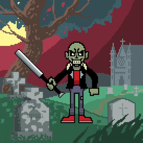 Drugo_Art pixel retro 8bit george GIF