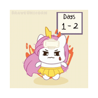 Leave Me Alone Mood Sticker by Brave Unicorn
