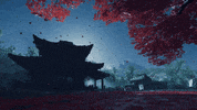 Maple Leaves Landscape GIF