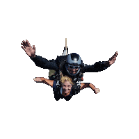 Skydiving Wow Sticker by Airborne Petawawa