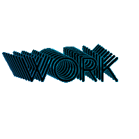 Design Work Hard Sticker by Hit Creative Studio