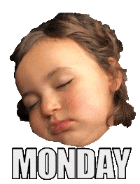 Tired Baby Sticker by foodbabyny