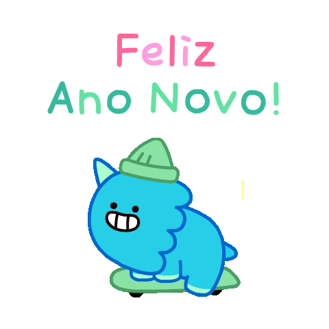 Happy New Year Sticker by DINOSALLY