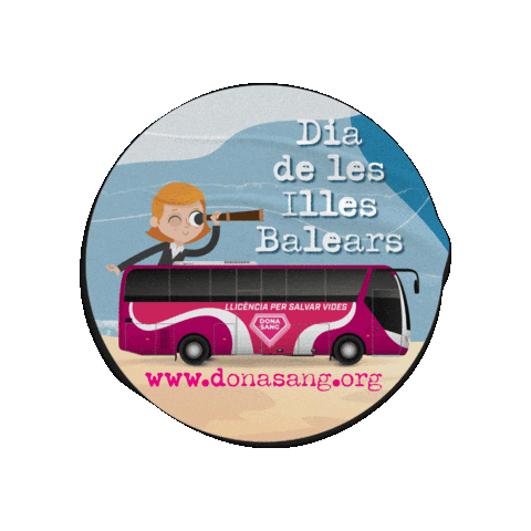 Bus Ibiza Sticker by DonaSang
