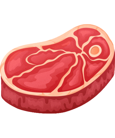 Chicken Beef Sticker by Pura The Purest