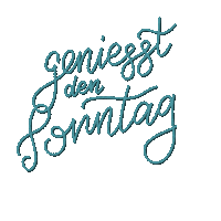 Sonntag Geniessen Sticker by Handbeschriftetes