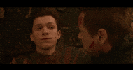 spiderman mcu snap thanos tom holland GIF