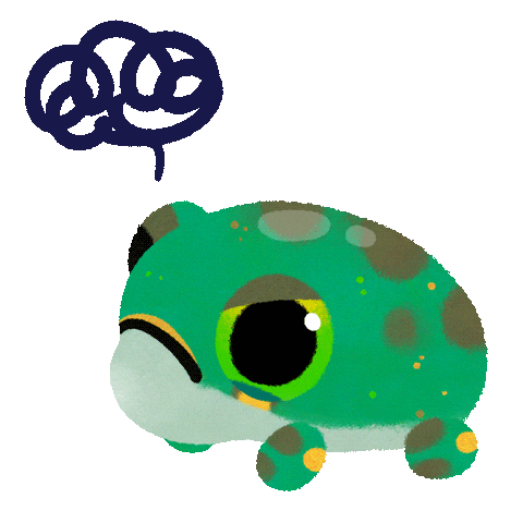 Frog What Sticker by pikaole