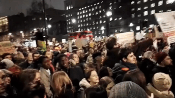 Thousands Flock to Downing Street To Protest Trump 'Muslim Ban'