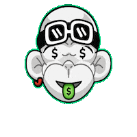 Grinding Big Bank Sticker by Zhot