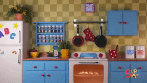 muffin man sliding GIF by Super Simple