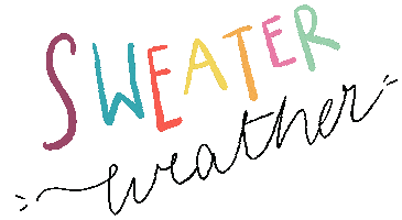 Happy Sweater Weather Sticker